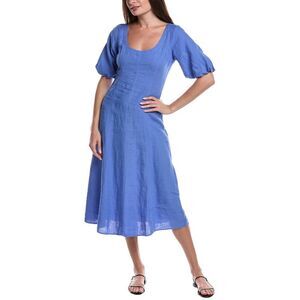 Nation LTD Azure Puff Sleeve Midi Dress
